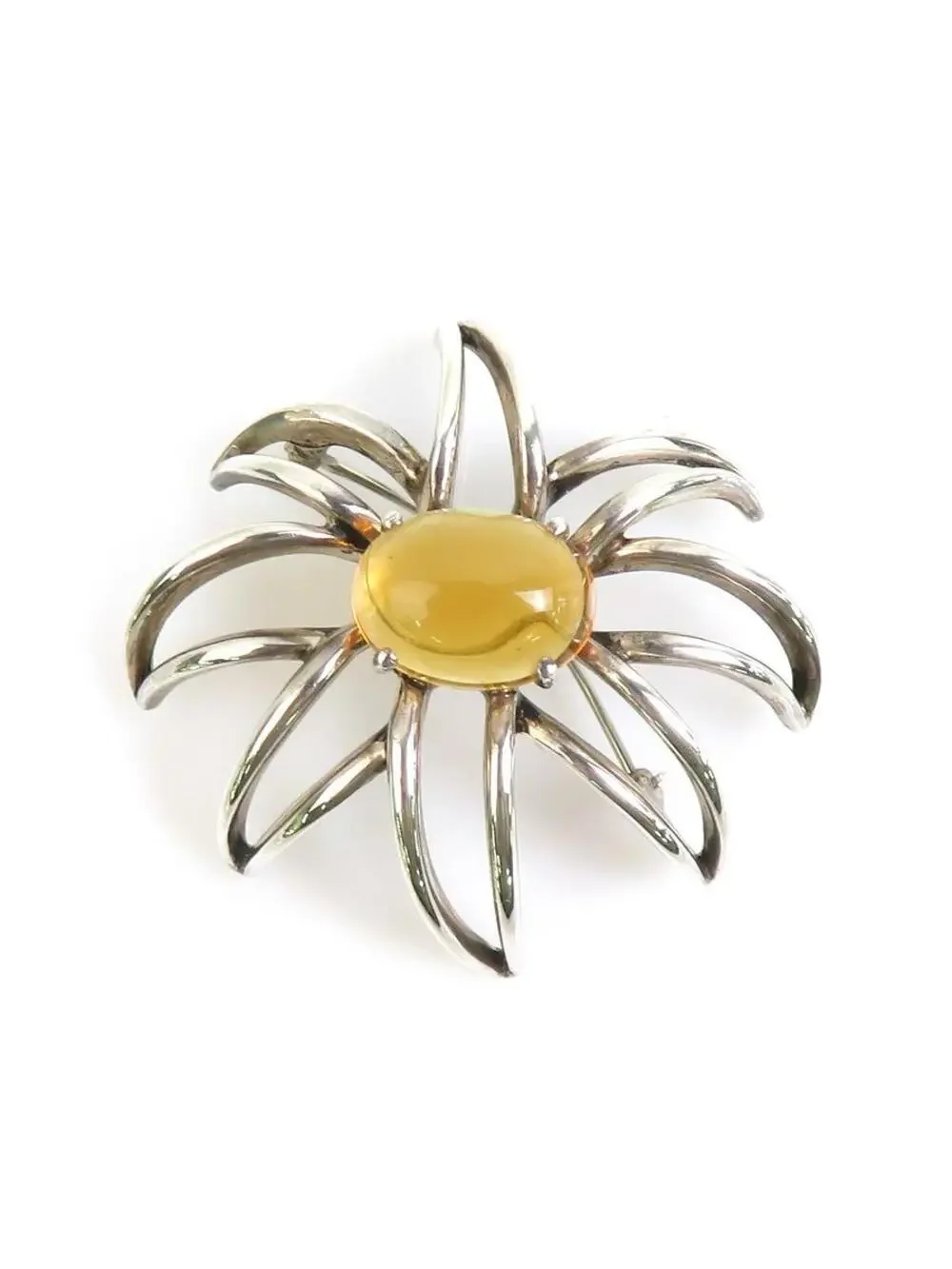 Auth Tiffany&Co. Brooch Silver/Orange #329700T28B